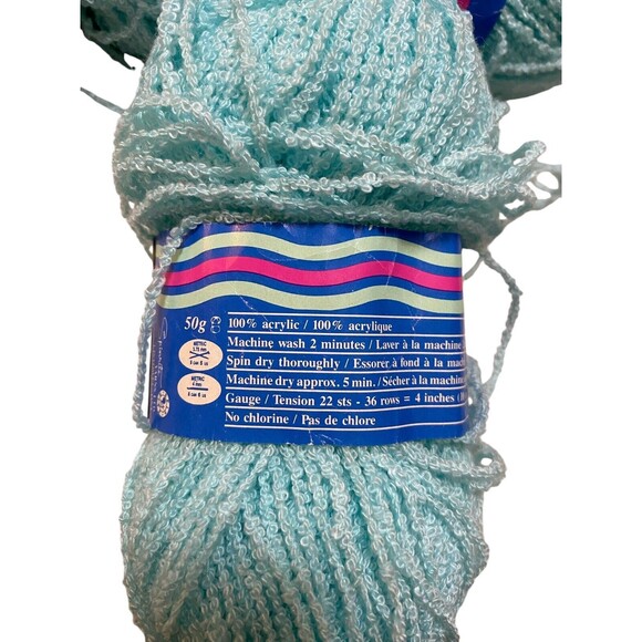 Bouquet Palm Beach Terry Cotton Look Yarn Lot Vintage - Picture 4 of 5